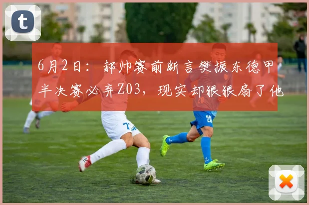6月2日：郝帅赛前断言樊振东德甲半决赛必弃Z03，现实却狠狠扇了他一记响亮耳光_比赛_胜利_赛场