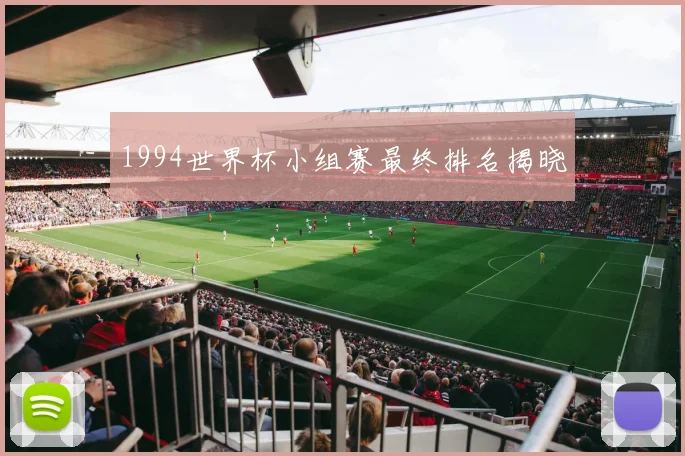1994世界杯小组赛最终排名揭晓