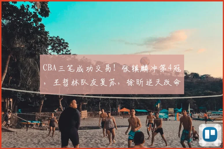 CBA三笔成功交易！张镇麟冲第4冠，王哲林队友复苏，徐昕逆天改命_1